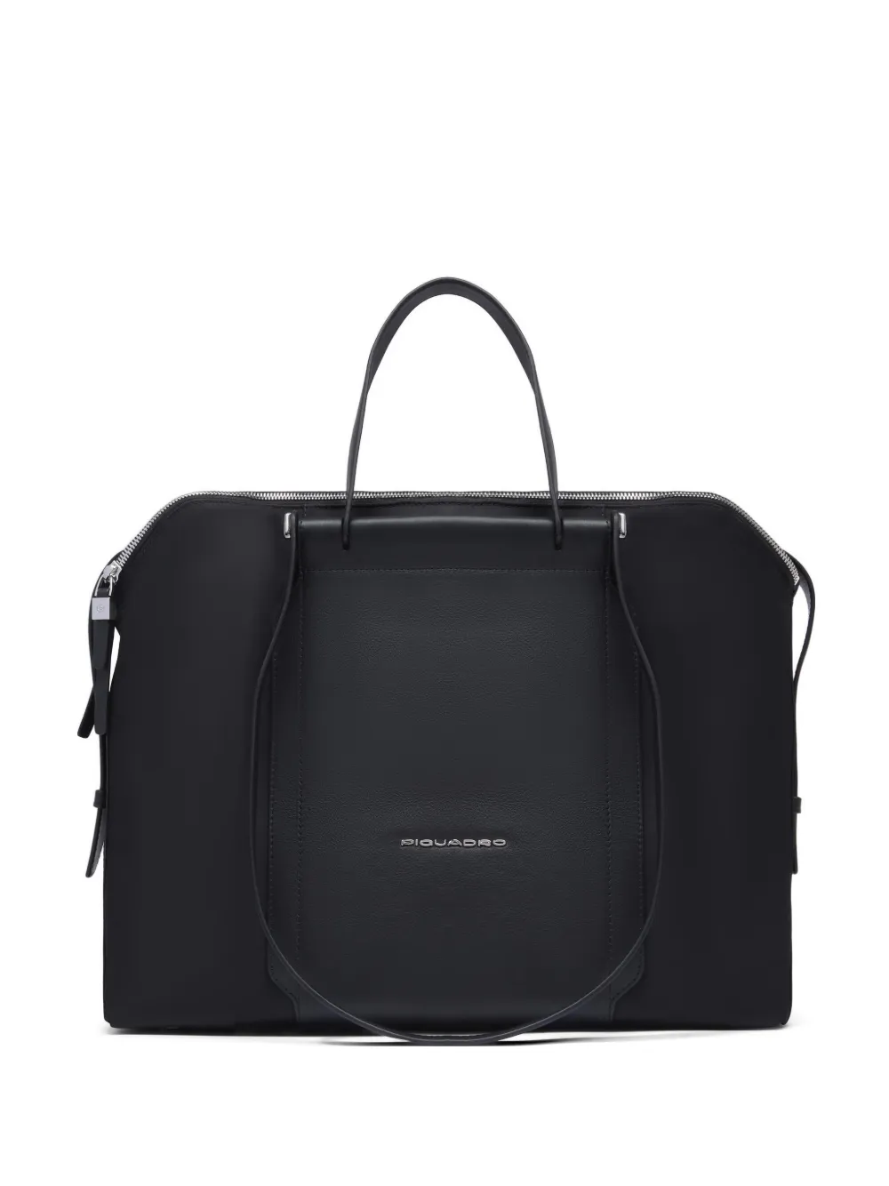 PIQUADRO laptop leather shoulder bag – Black