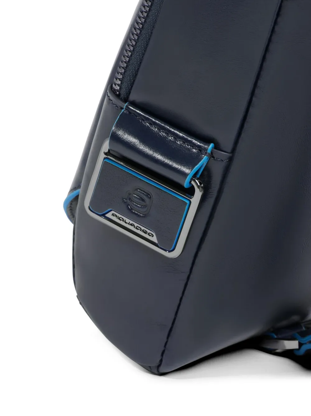 PIQUADRO Gepersonaliseerde leren tas Blauw