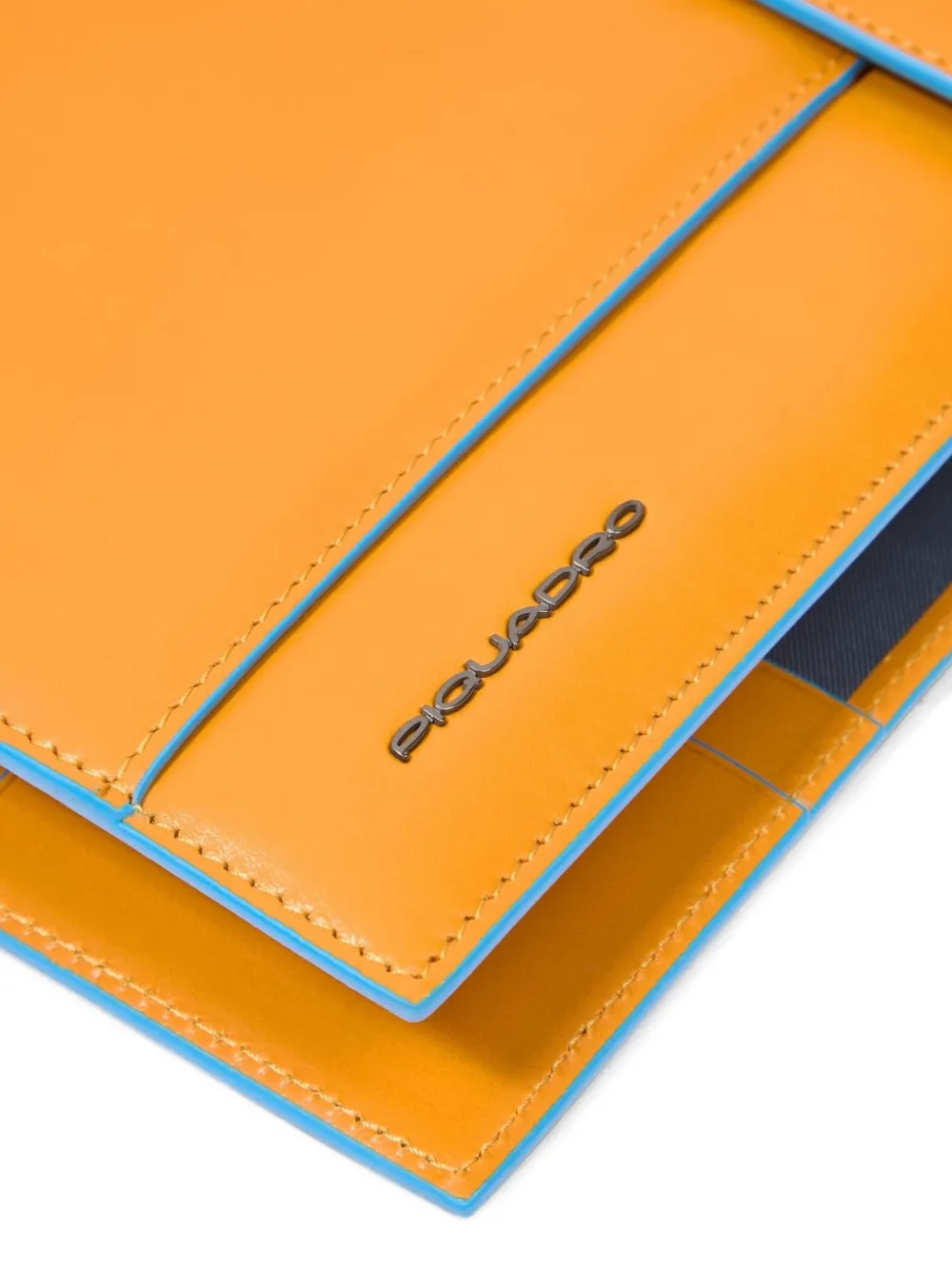 PIQUADRO Medium leren organizer Oranje