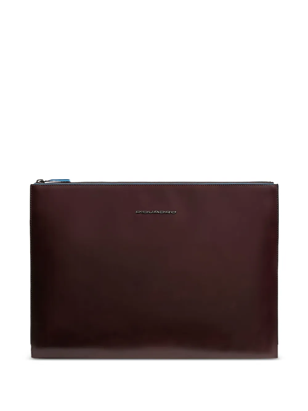 PIQUADRO iPad Pro leather clutch bag - Marrone