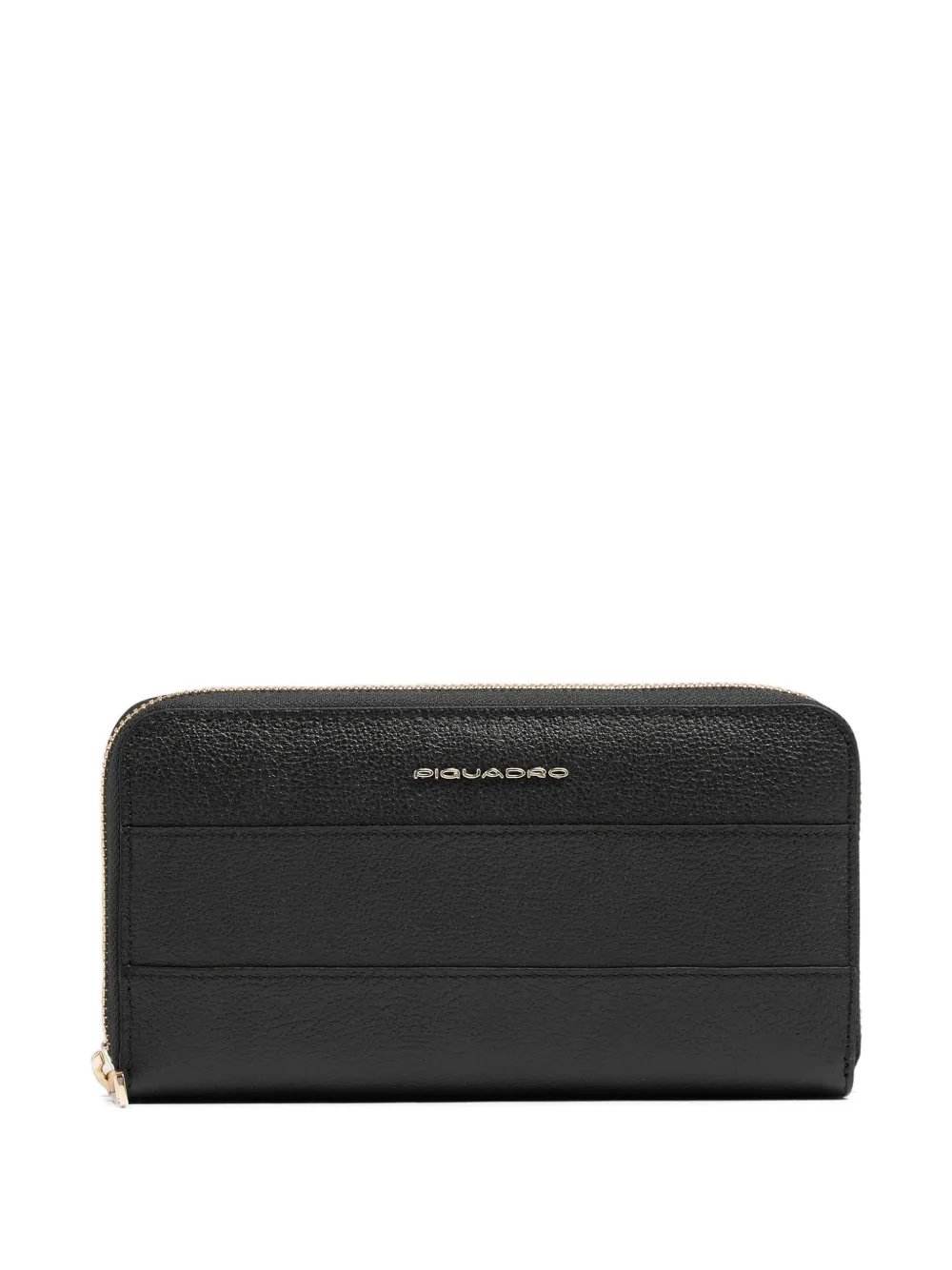 PIQUADRO zip-around leather wallet - Schwarz