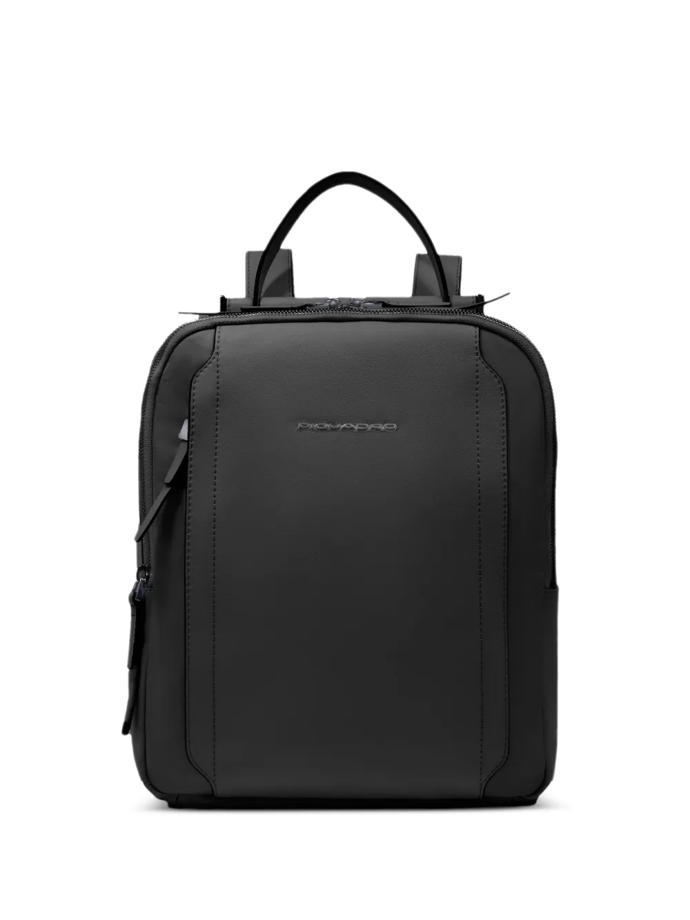 PIQUADRO ipad leather backpack - Nero