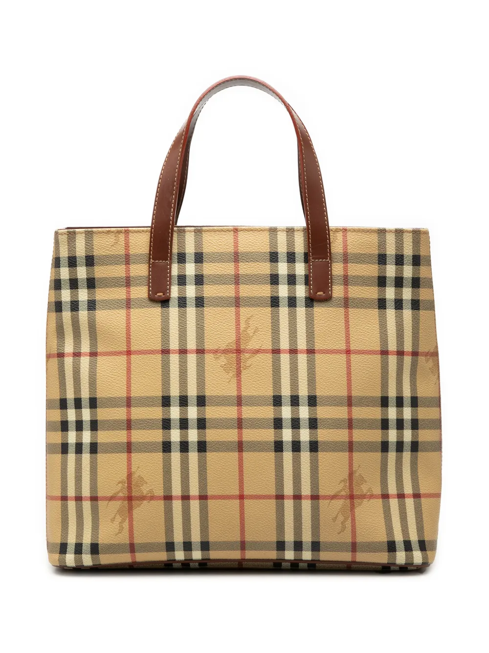 Burberry Pre-Owned 2000-2017 Haymarket Check Coated Canvas tote bag - Toni neutri