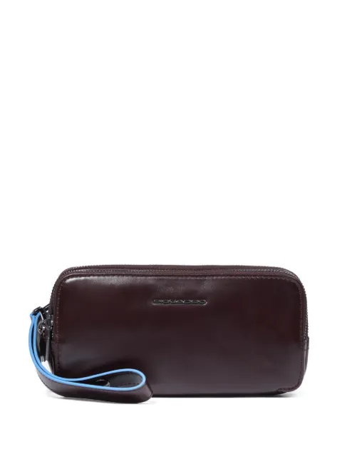 PIQUADRO three-dividers leather clutch