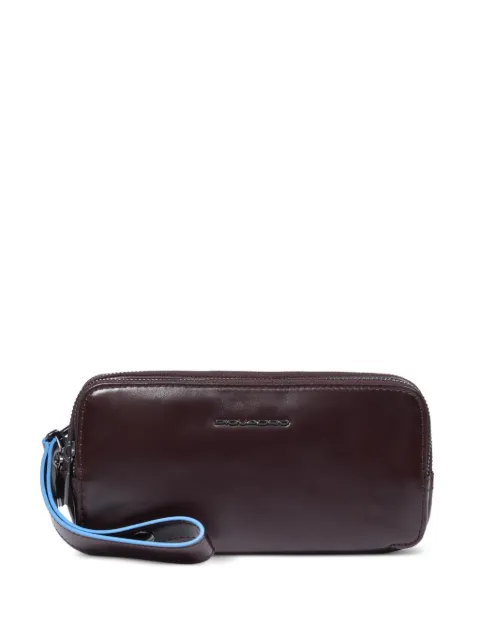 PIQUADRO three-dividers leather clutch