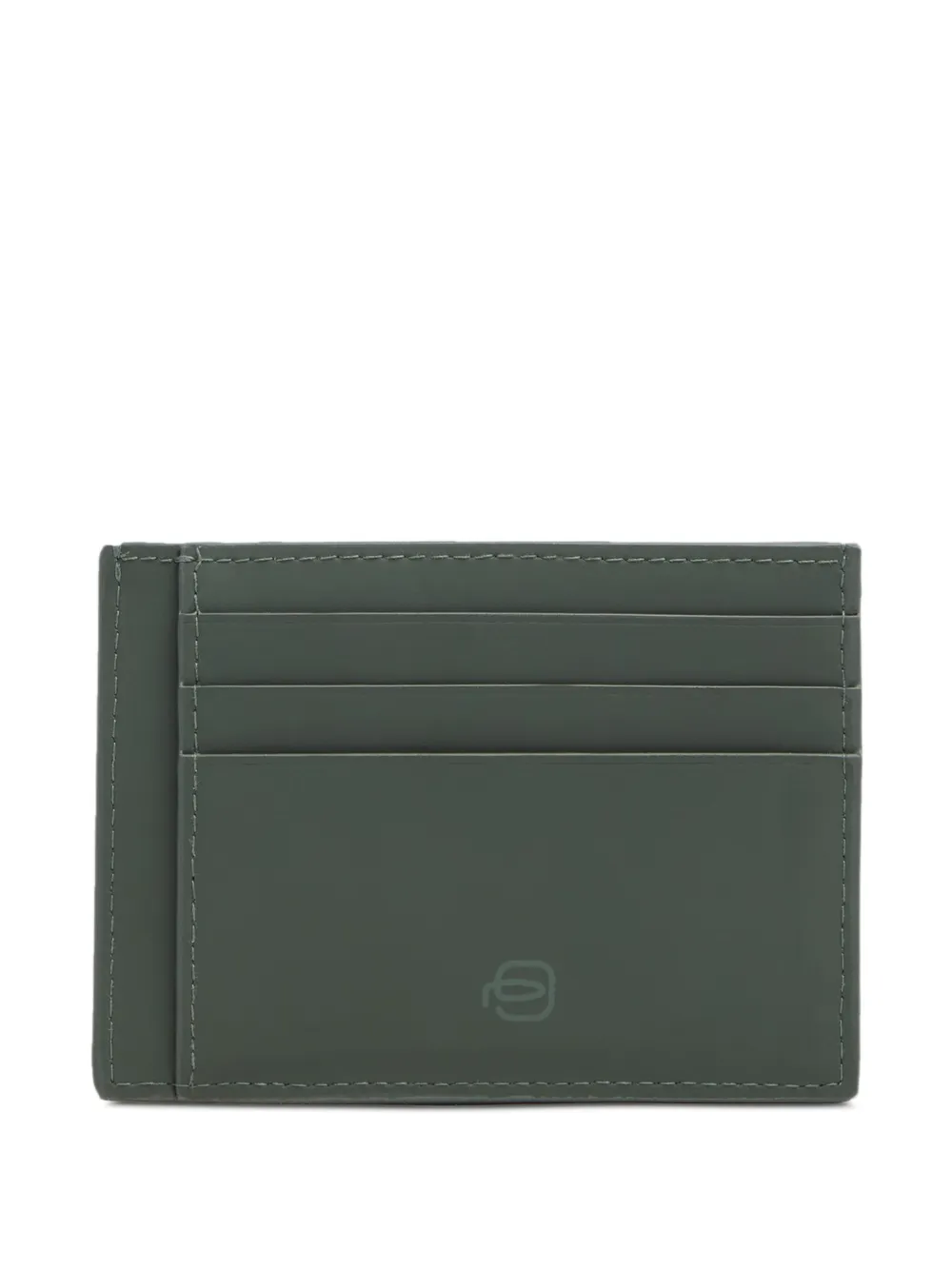 PIQUADRO Portacarte con logo - Verde