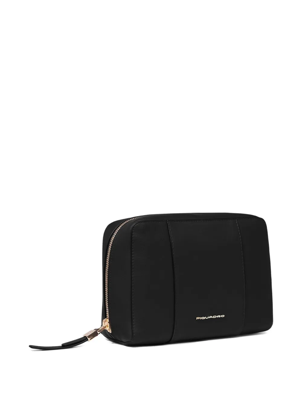 PIQUADRO Leren make-up tas Zwart