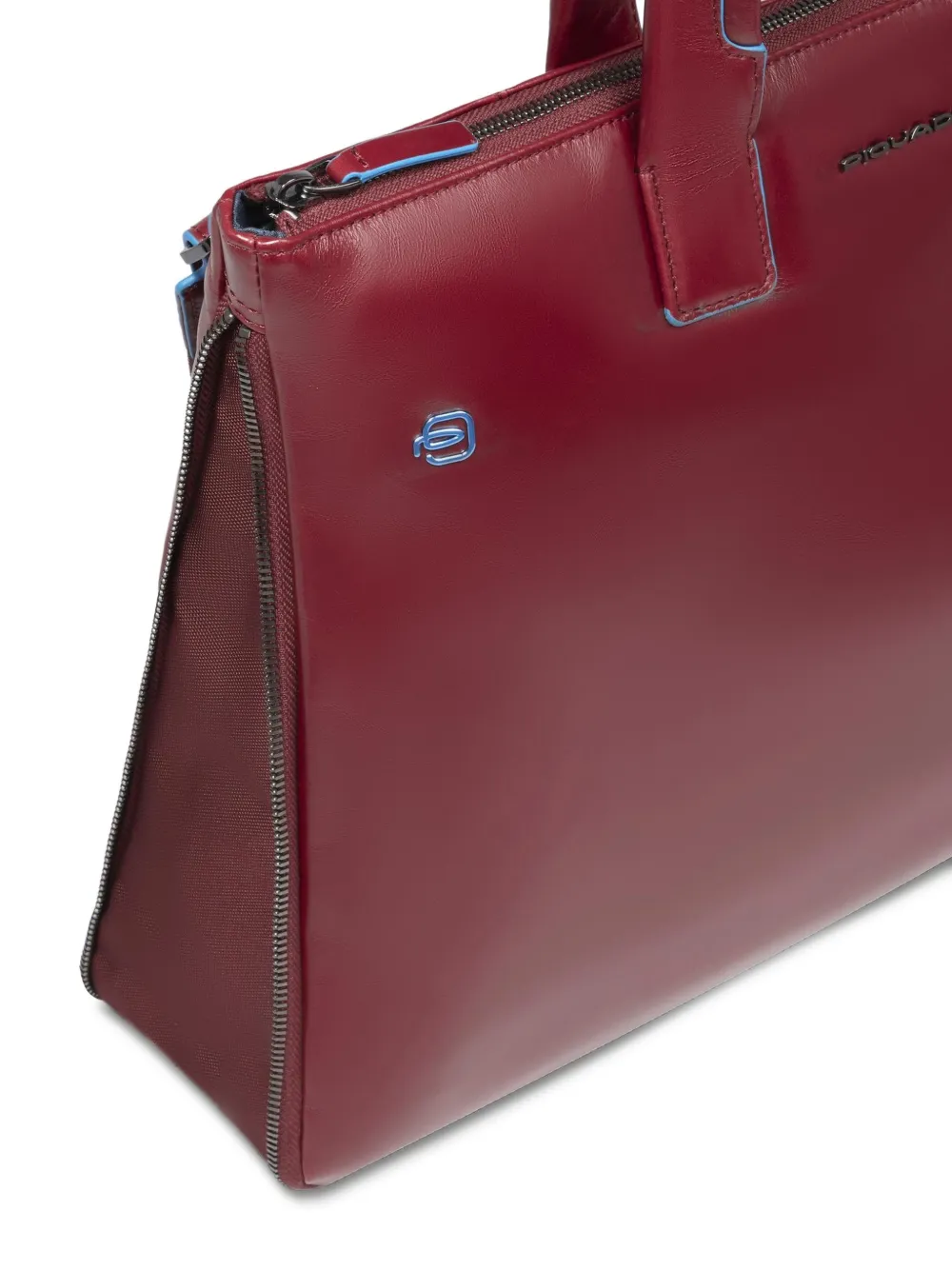 PIQUADRO Leren laptoptas Rood