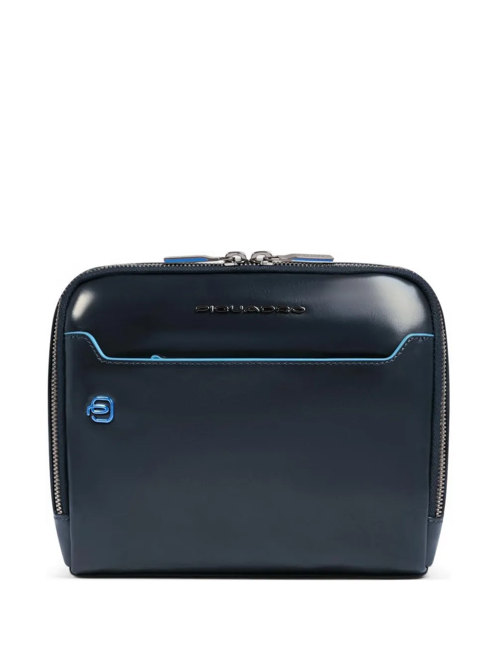 PIQUADRO leather crossbody bag - Blu