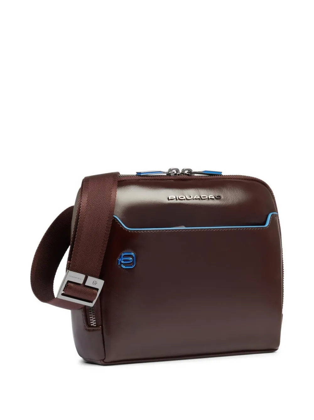 PIQUADRO Leren crossbodytas Bruin