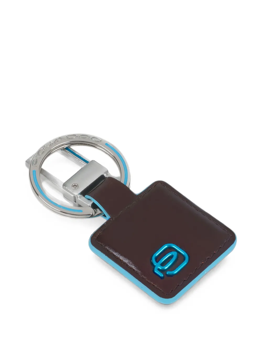 PIQUADRO carabiner leather keychain