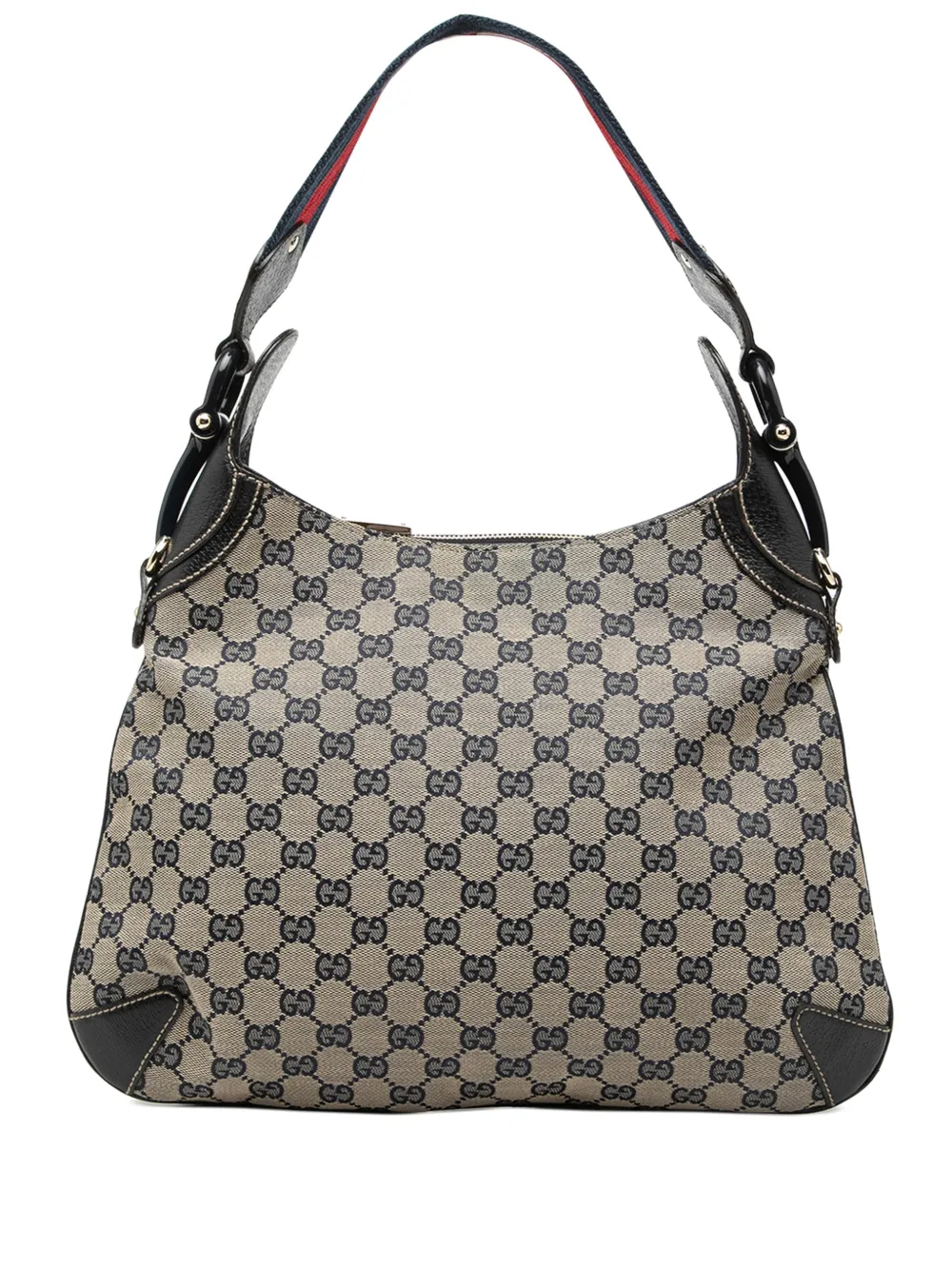 Gucci Pre-Owned 2000-2015 GG Canvas Web Horsebit Creole hobo bag - Toni neutri