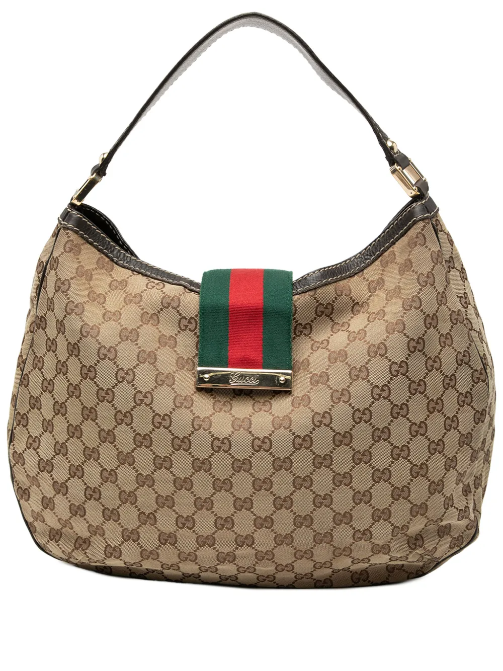 Gucci Pre-Owned 2000-2015 Large GG Canvas Web New Ladies hobo bag - Toni neutri