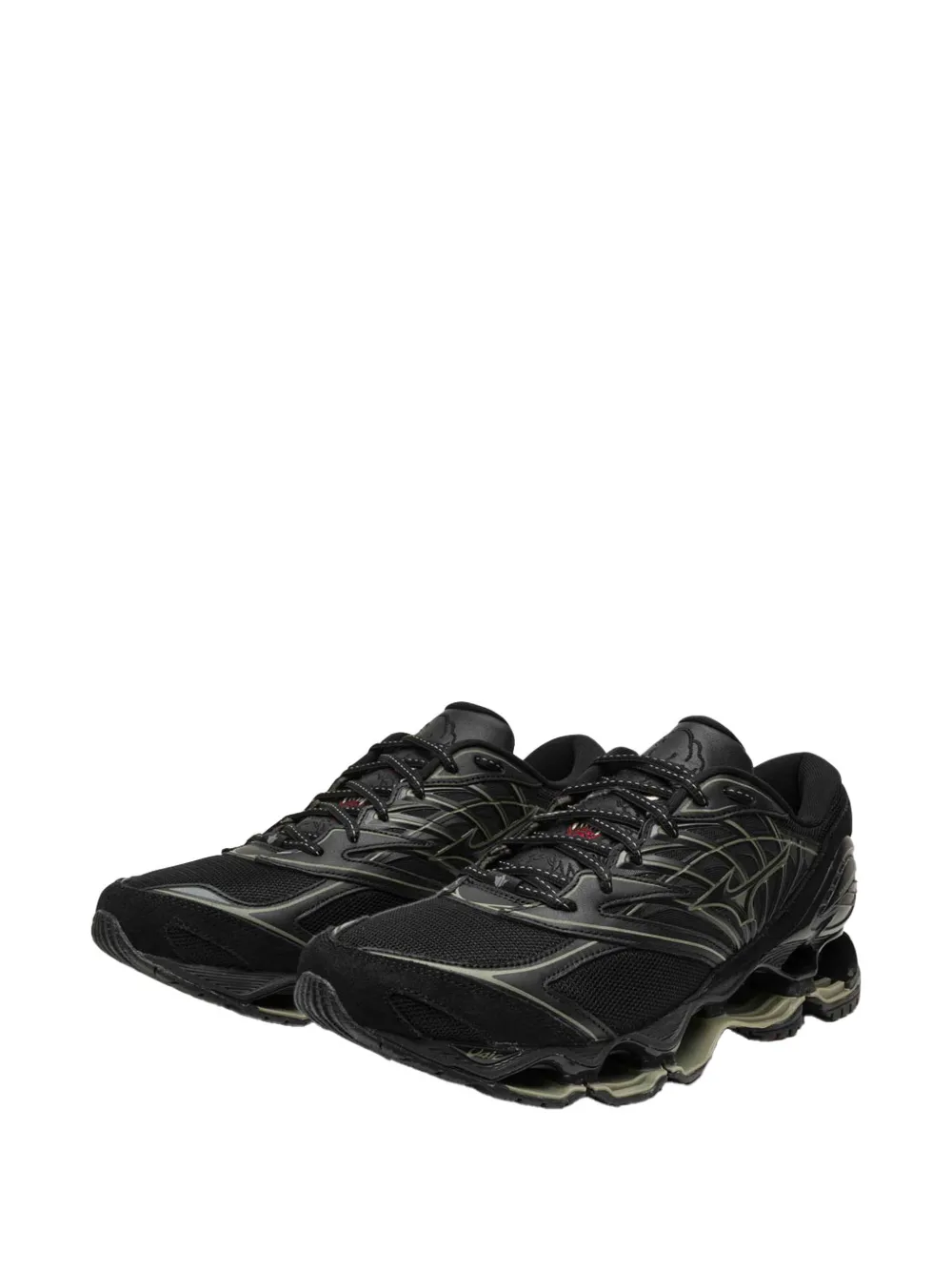 Mizuno x Maharishi Wave Prophecy LS lace-up sneakers Zwart