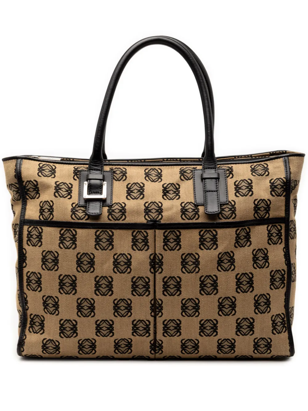 Loewe Pre-Owned 2004 Anagram Canvas Repeat tote bag - Toni neutri