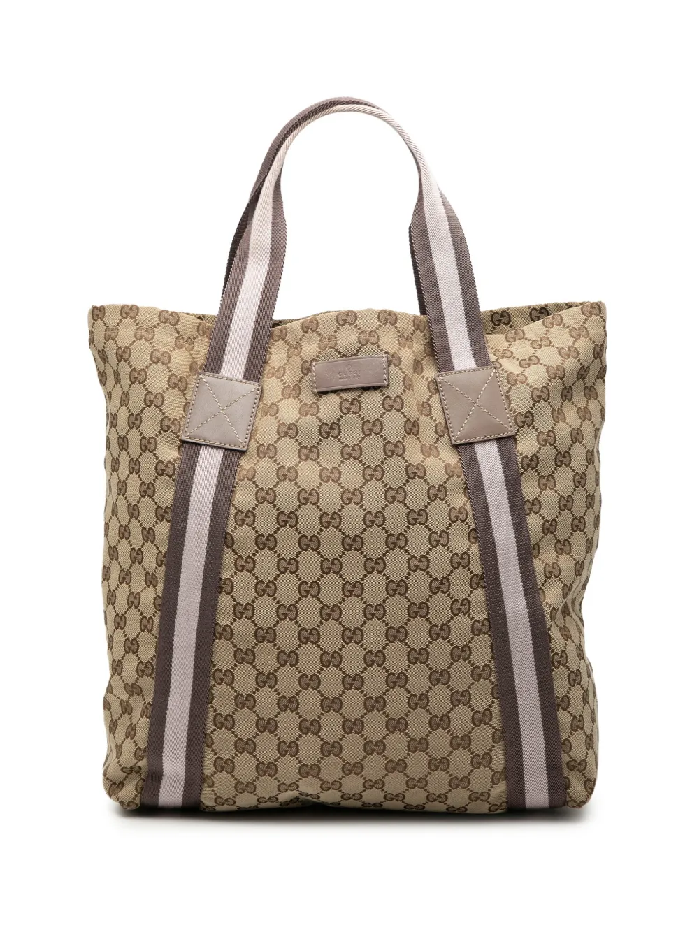 Gucci Pre-Owned 2000-2015 GG Canvas Web tote bag - Toni neutri