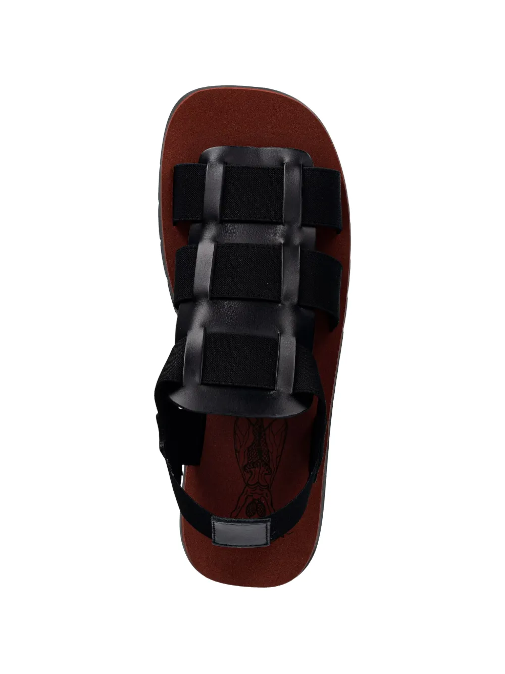 Fly London cage-strap platform sandals Zwart