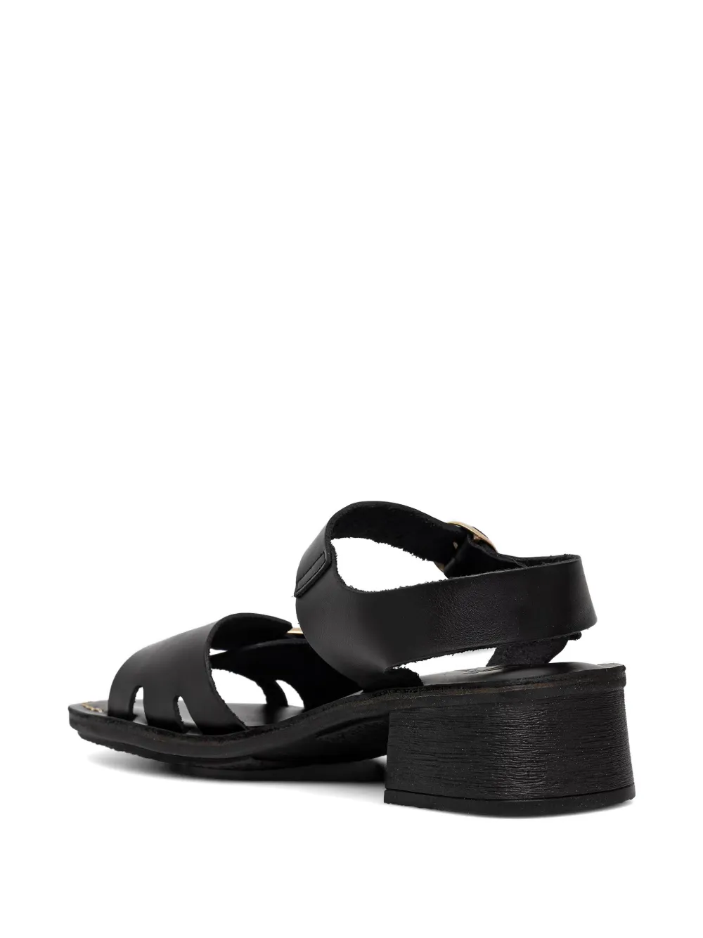 Fly London buckle-fastening block-heel sandals Zwart