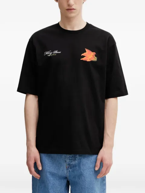 Filling Pieces Zucchini floral-print logo-print T-shirt