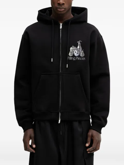 Filling Pieces Chrome Fruit graphic-print zip-up hoodie