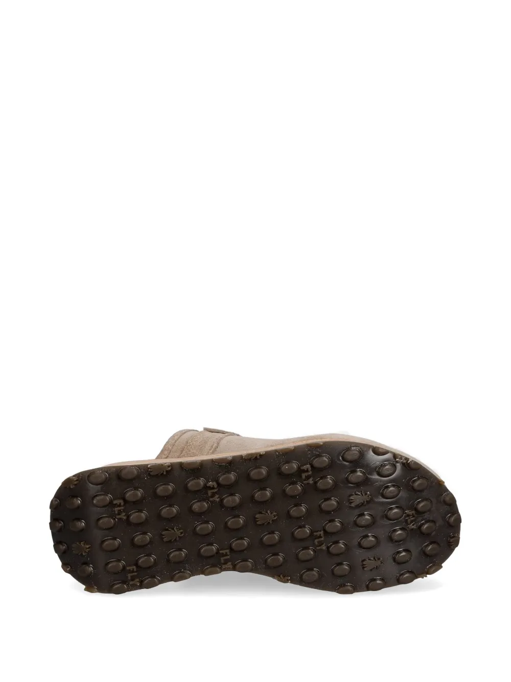 Fly London buckle-detail cork-wedge clogs Beige