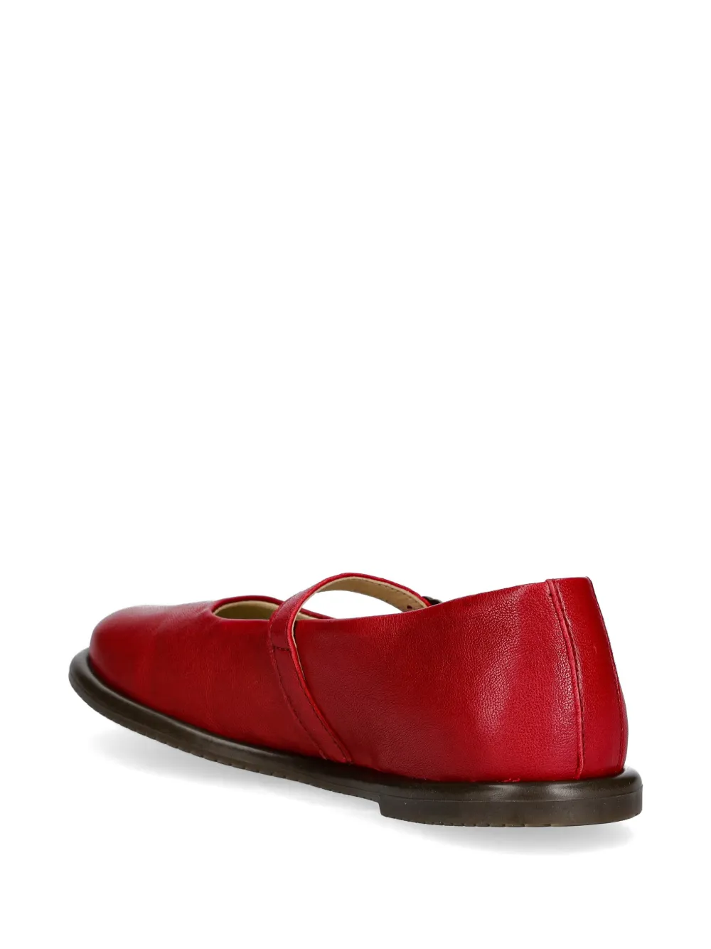 Fly London buckle-fastening leather ballet flats Rood