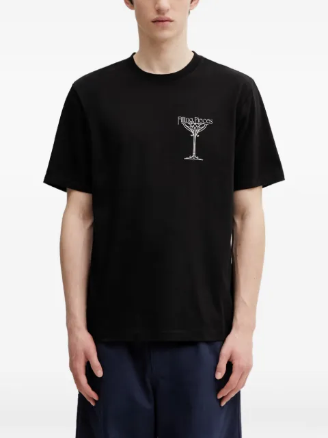 Filling Pieces Champagne logo-print short-sleeve T-shirt