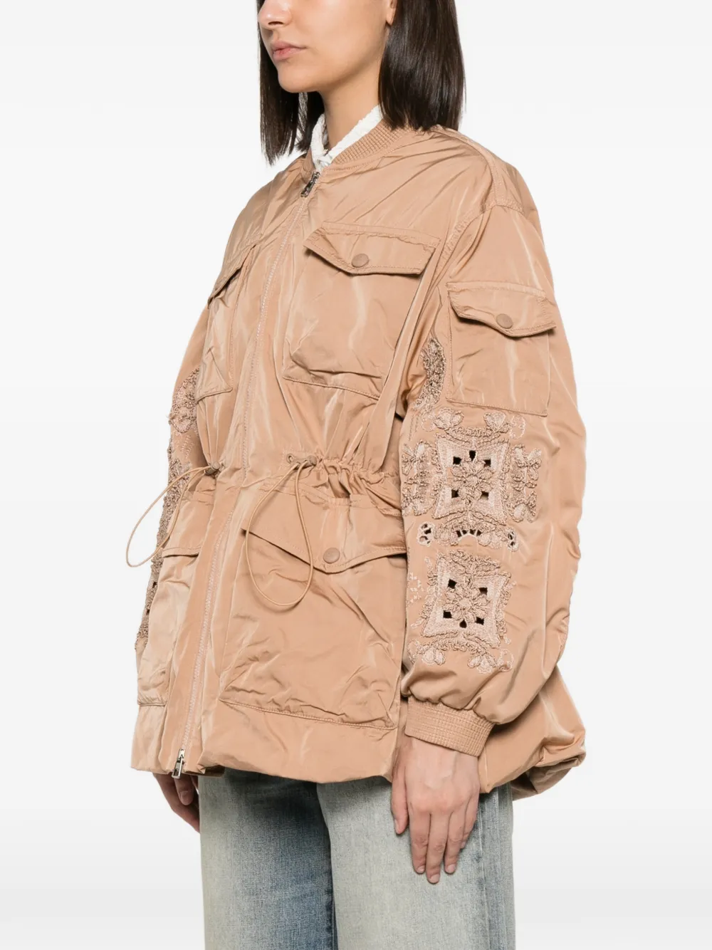 Ermanno Scervino Oversized mantel Bruin