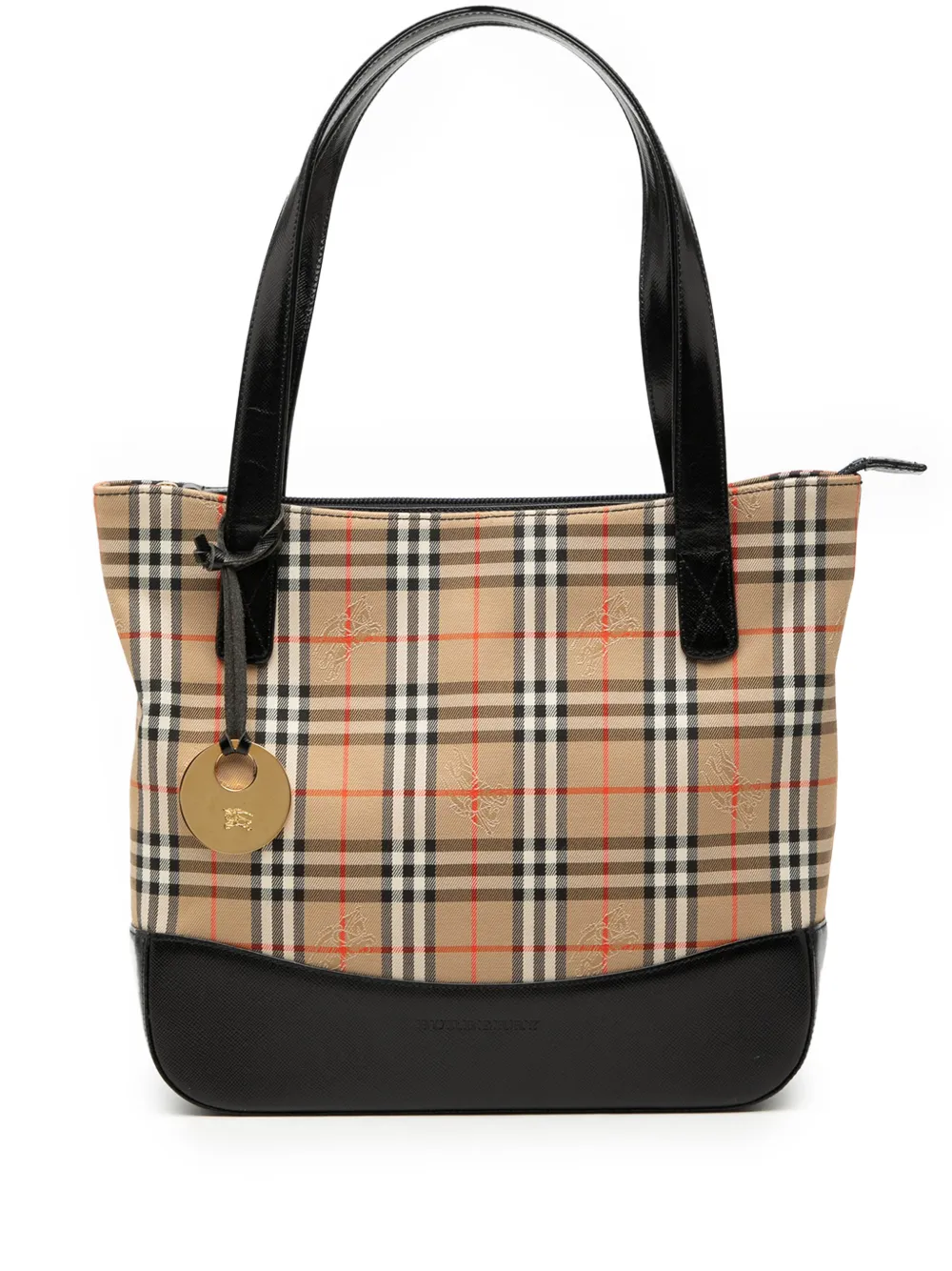 Burberry Pre-Owned 2000-2017 Haymarket Check Canvas tote bag - Nude