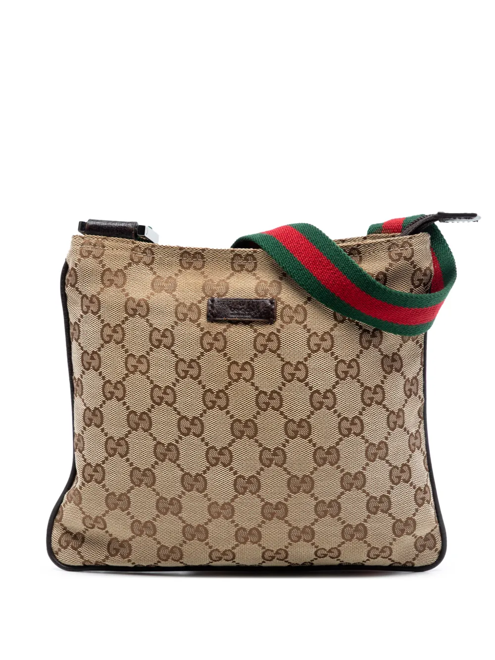 Gucci Pre-Owned 2016-2025 GG Canvas Web crossbody bag - Toni neutri