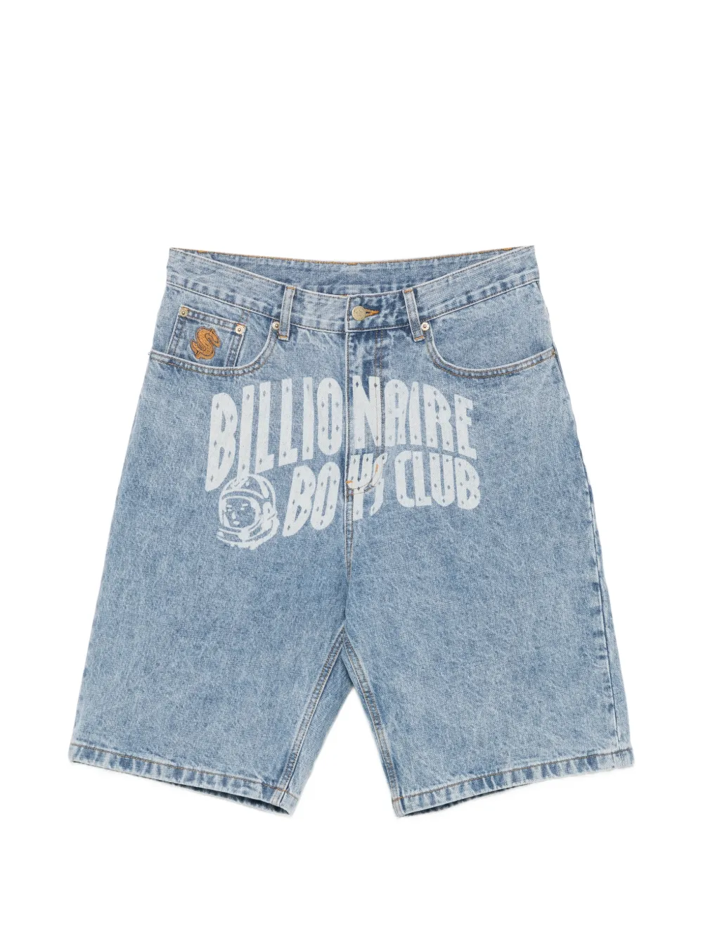 Billionaire Boys Club logo-print denim shorts - Blau