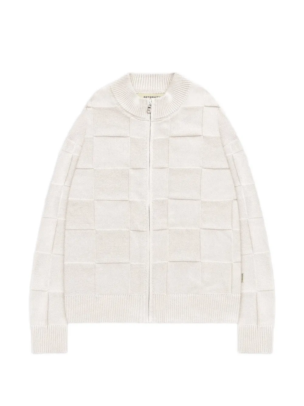 RETERNITY woven zip-knit jacket - Toni neutri