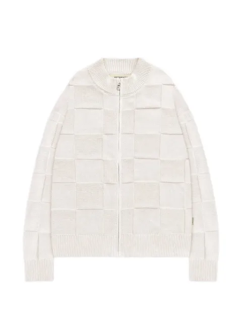 RETERNITY woven zip-knit jacket