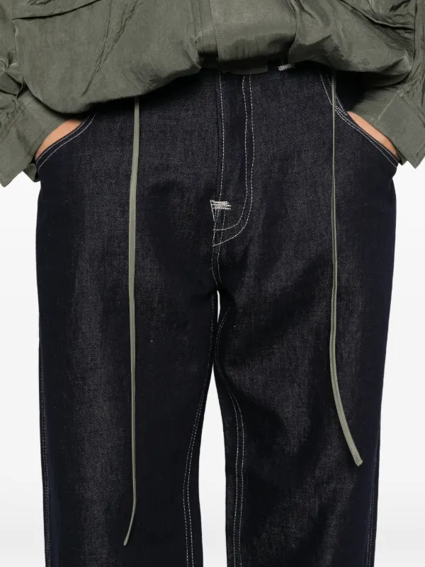 Junya Watanabe MAN x Levi's contrast-stitch wide-leg Jeans | Blue