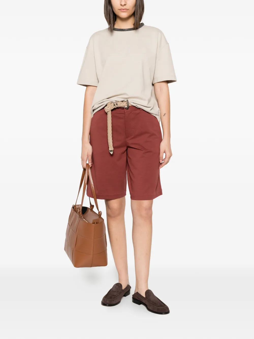 Brunello Cucinelli Straight shorts Rood