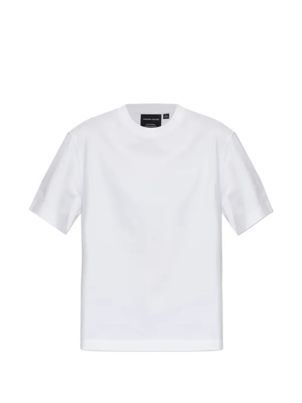 Canada Goose Embossed-logo T-shirt in White