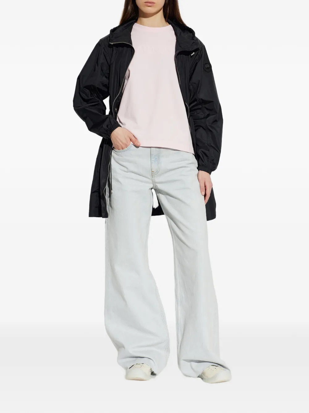 Canada Goose T-shirt met logo-reliëf Roze