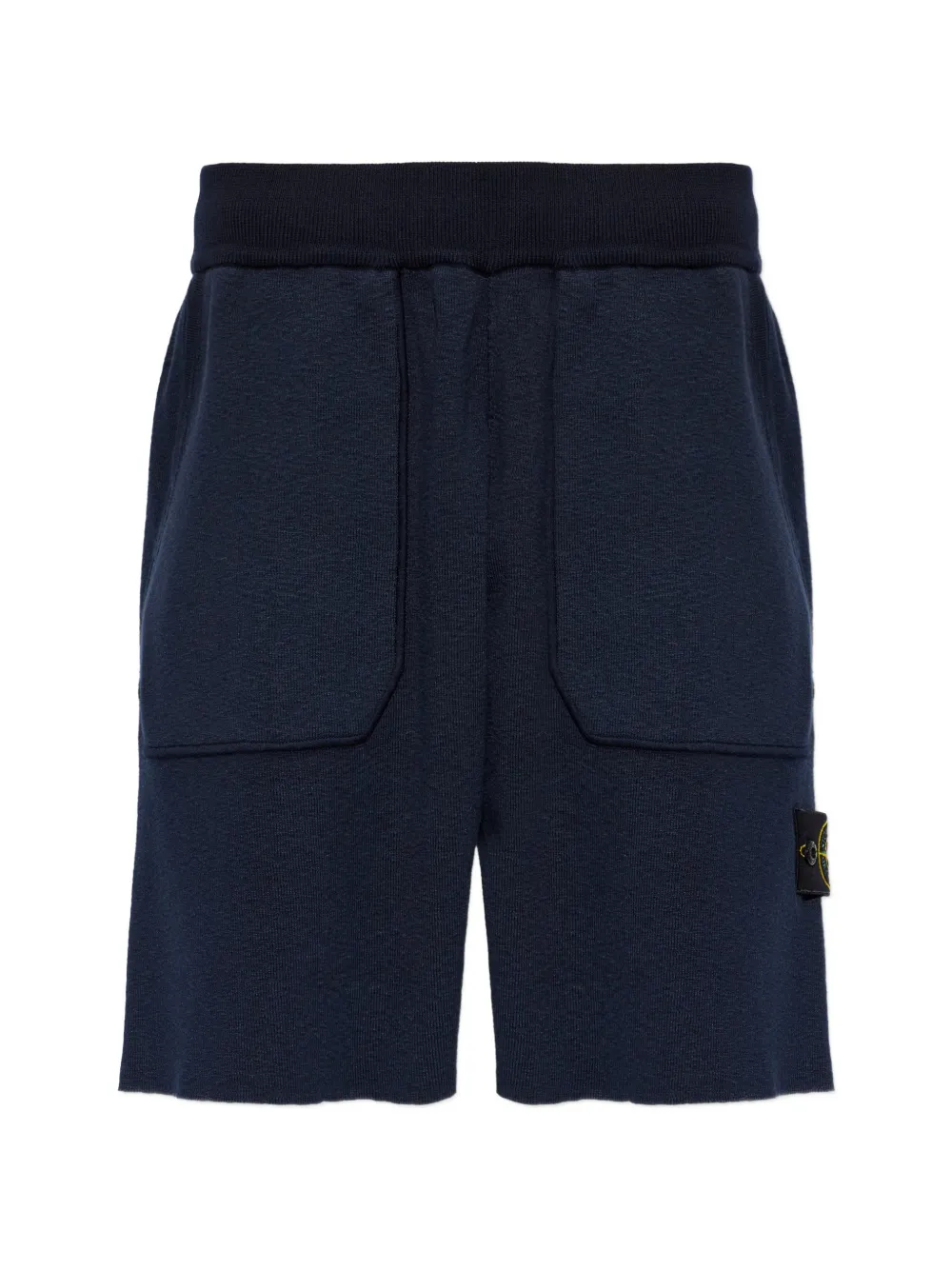 Stone Island logo-patch shorts - Blau