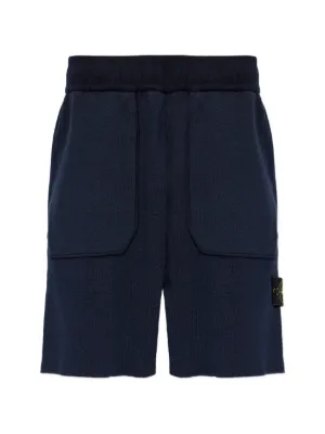 Stone Island コンパスロゴパッチショートパンツ | ブルー | FARFETCH JP