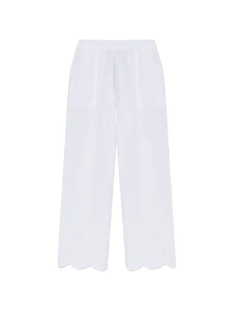 Hanro broderie anglaise scalloped trousers