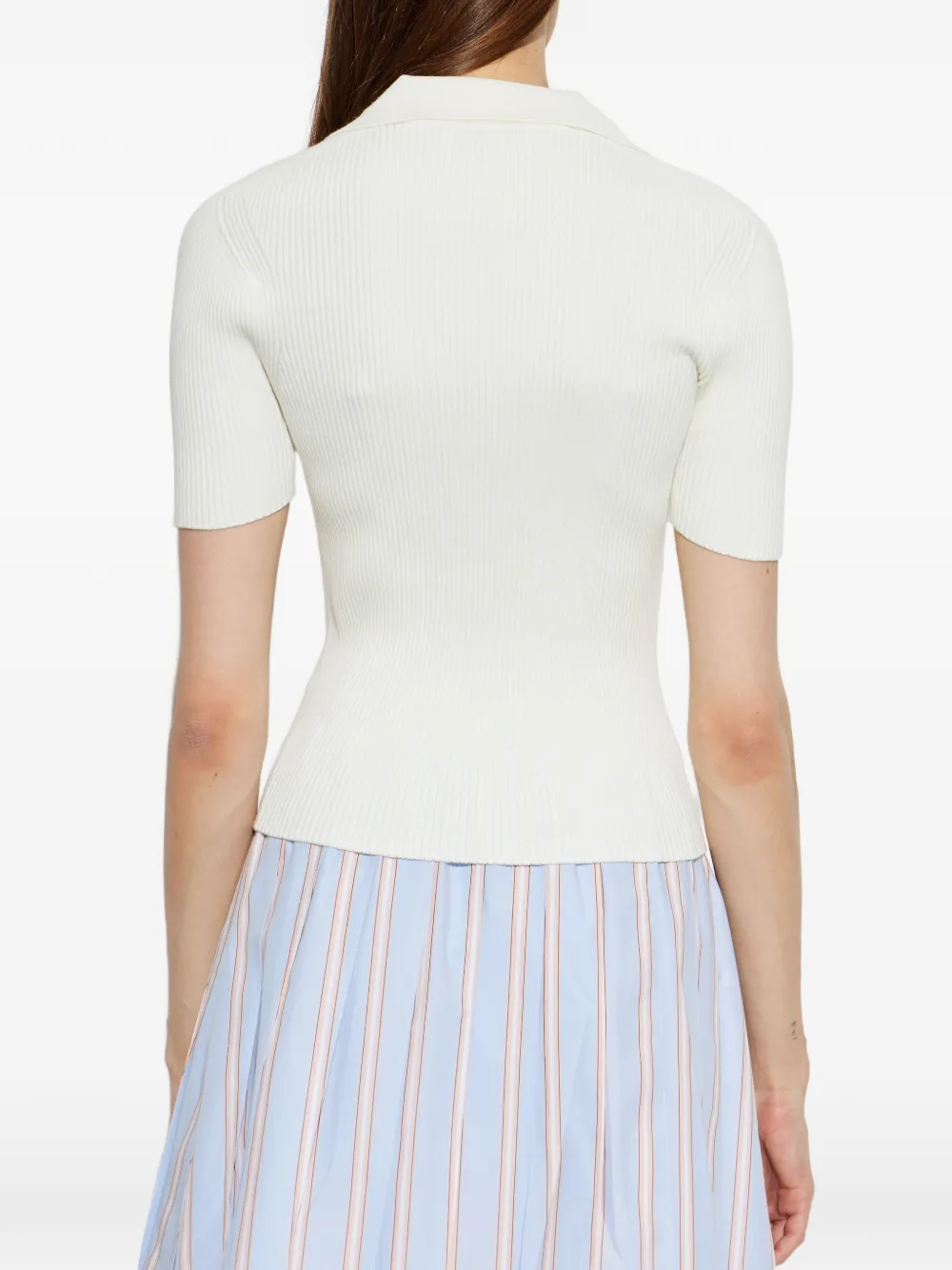 Lacoste T-shirt met V-hals Beige