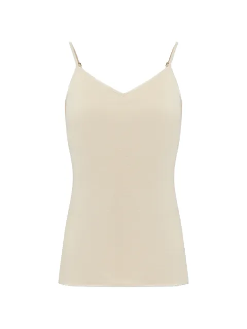 Hanro V-neck spaghetti-strap top