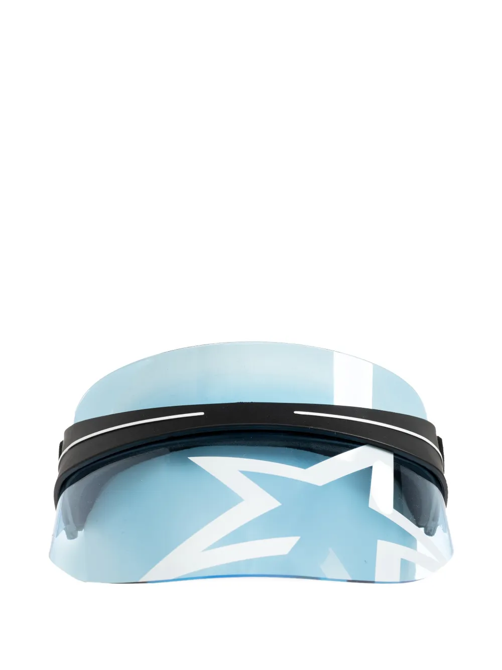 Perfect Moment star-motif transparent visor - Blu