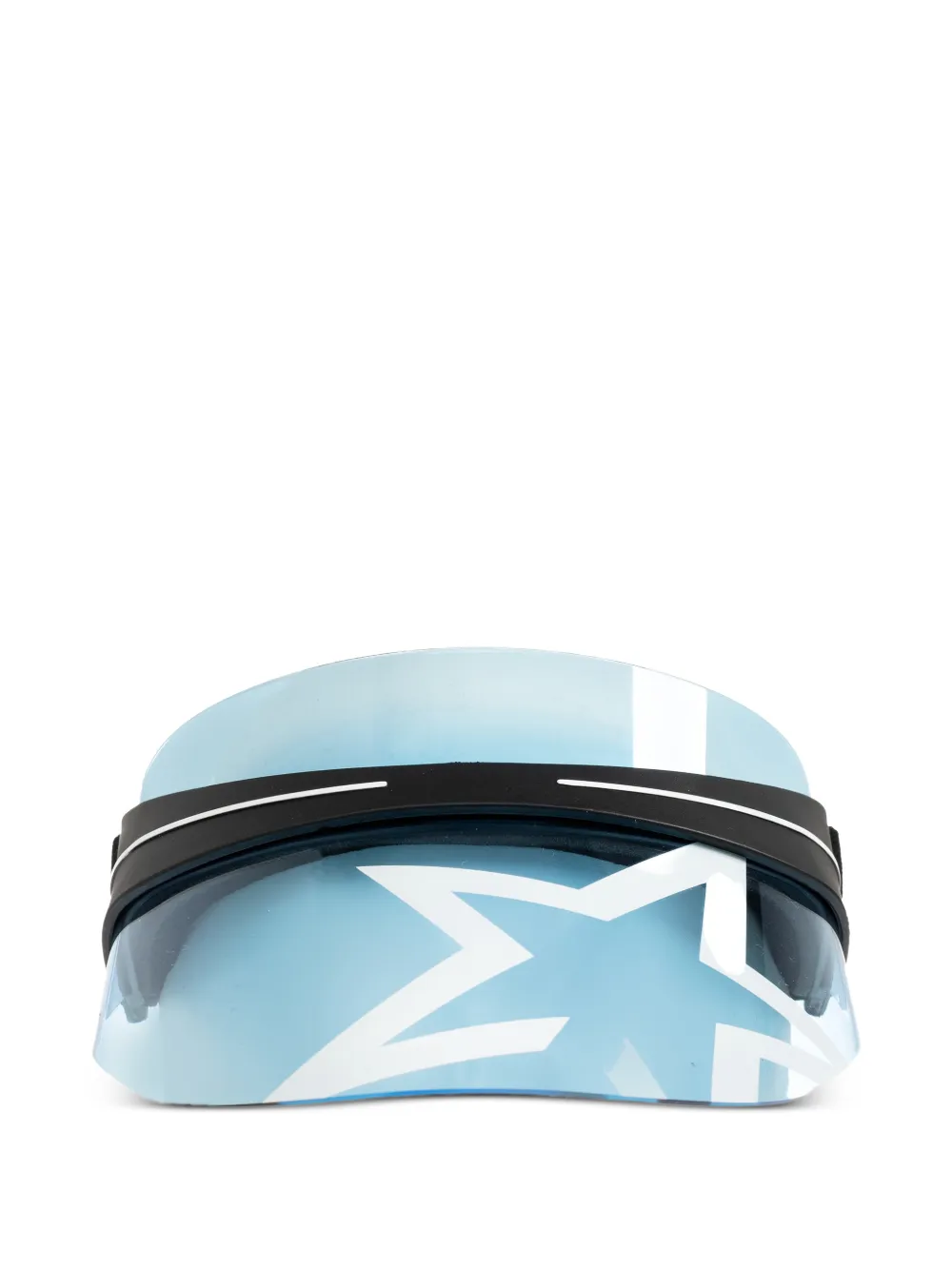 Perfect Moment star-motif transparent visor - Blu