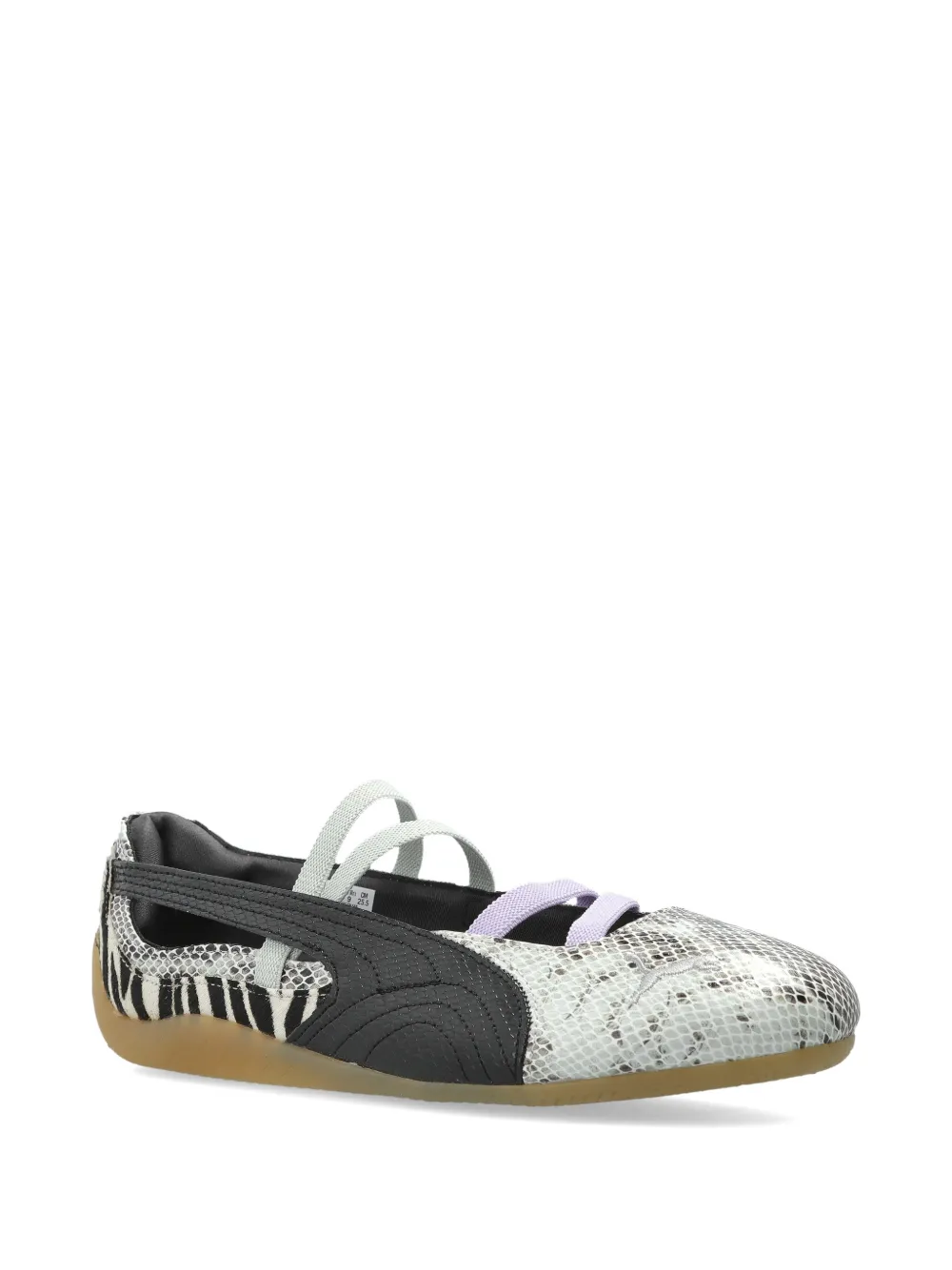 PUMA Speedcat Ballet snakeskin-effect zebra-print sneakers Zwart