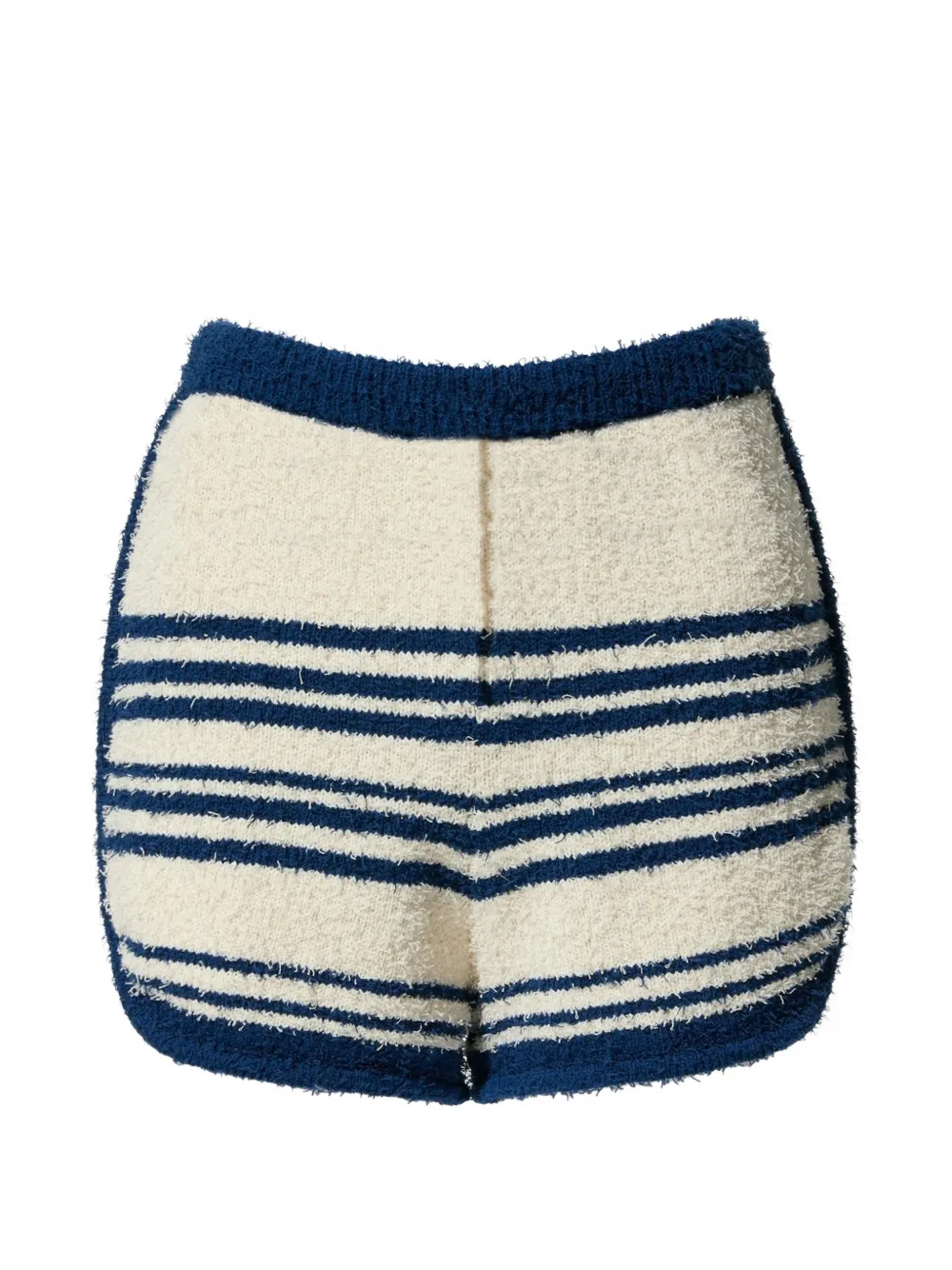 Perfect Moment Schild gestreepte bouclé shorts Blauw