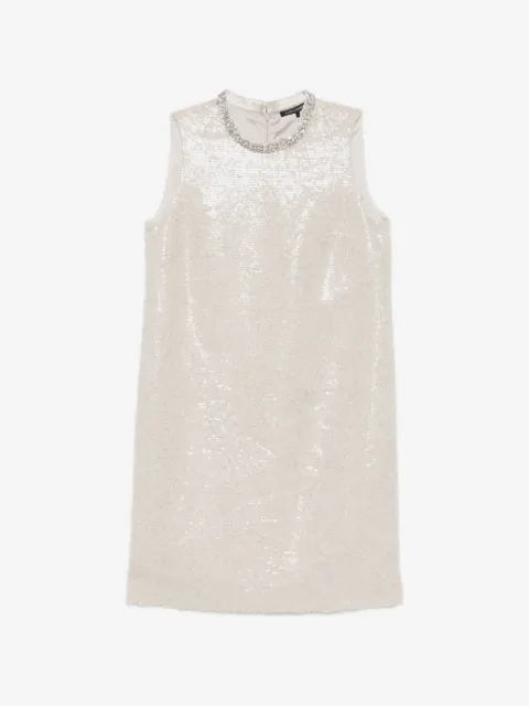 Luisa Cerano robe courte brodée de sequins