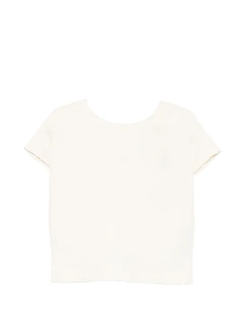 Luisa Cerano raw-cut V-back top