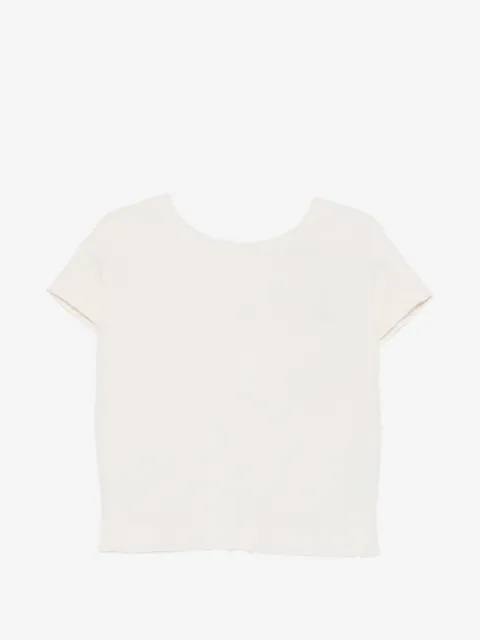 Luisa Cerano raw-cut V-back top