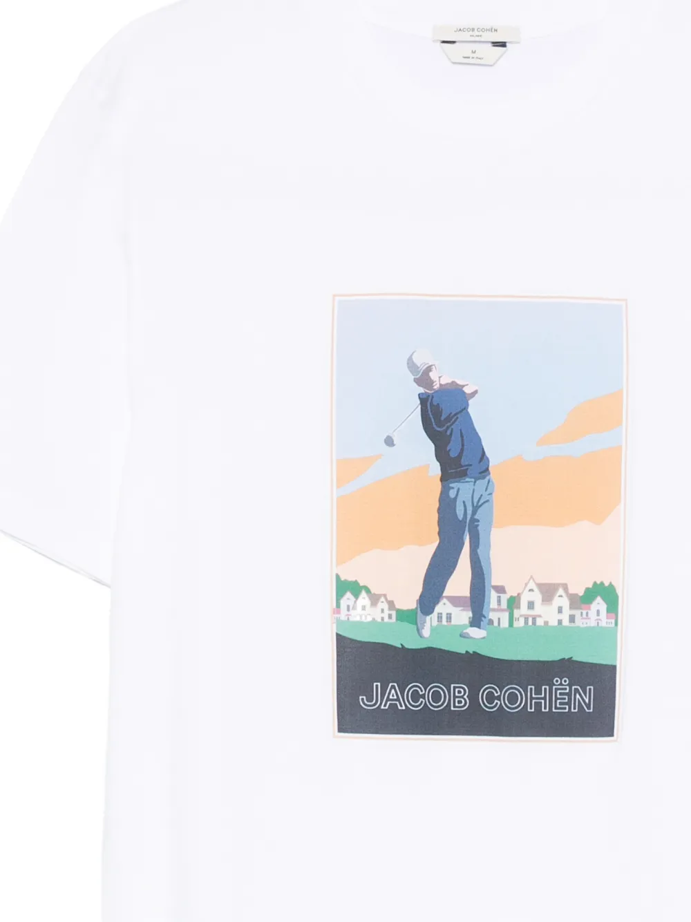 Jacob Cohën T-shirt met grafische print Wit